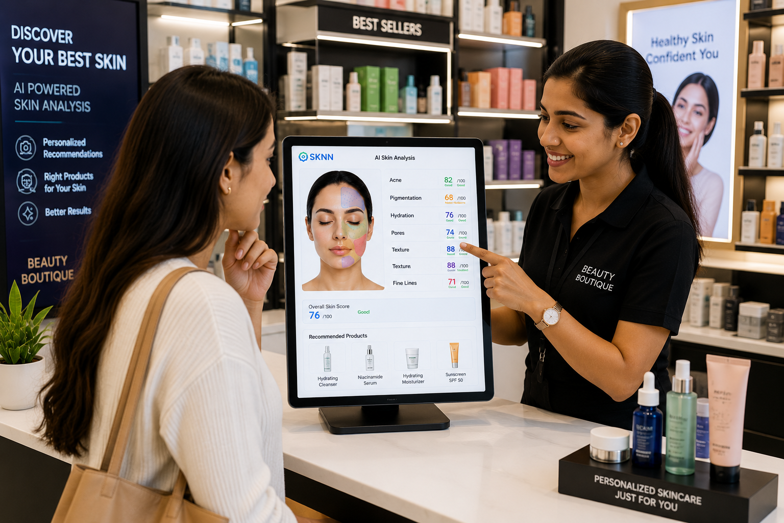 AI Skin Analysis for Beauty Retailers