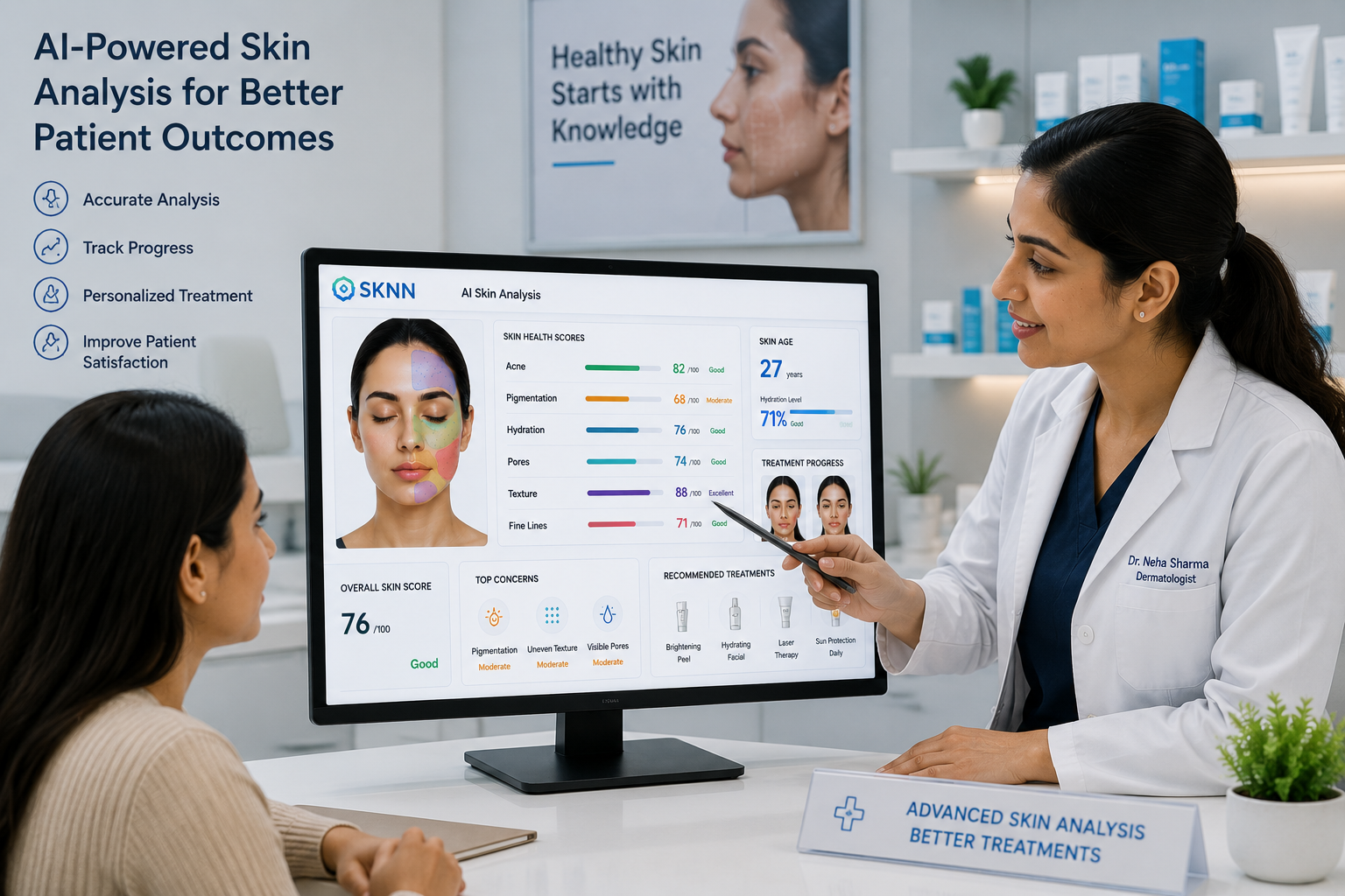 AI Skin Analysis for Dermatology Clinics