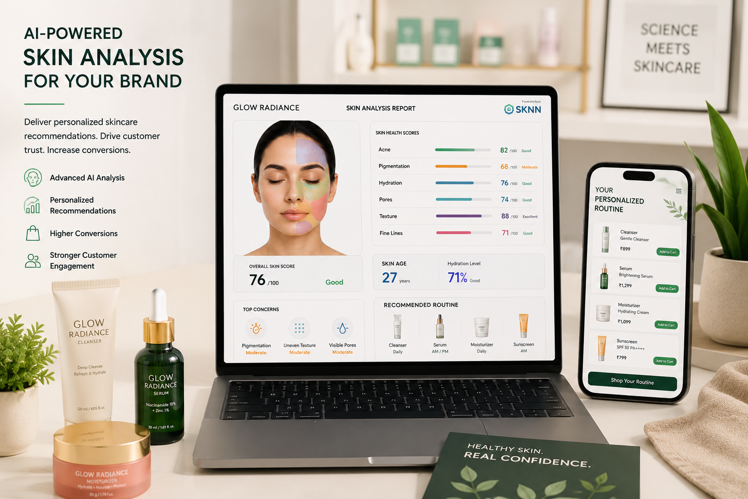 AI Skin Analysis for Skincare Brands